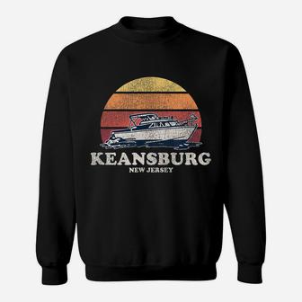 Keansburg Nj Vintage Boating 70S Retro Boat Design Sweatshirt | Crazezy AU