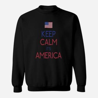 Keep Calm America T-shirts Sweatshirt - Thegiftio UK