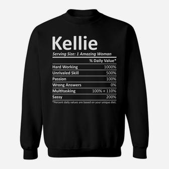 Kellie Nutrition Personalized Name Funny Christmas Gift Idea Sweatshirt | Crazezy