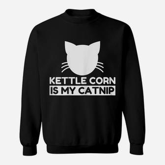 Kettle Corn Lover Funny Cute Cat Gifts Sweatshirt | Crazezy AU