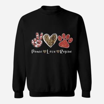 Ki Peace Love Rescue Dog Cat Lover Costume Pet Owners Zip Hoodie Sweatshirt | Crazezy DE