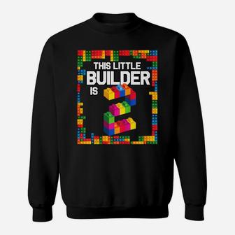 Kids 2 Year Old Building Blocks Birthday T Shirt Brick 2Nd Gift Sweatshirt | Crazezy DE