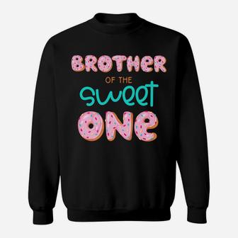 Kids Brother Of Sweet One First Birthday Matching Family Donut Sweatshirt | Crazezy AU