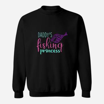 Kids Daddys Fishing Princess Sweatshirt | Crazezy CA
