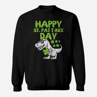 Kids Happy St Pat T-Rex Day Dino Saurus St Patricks Day Boys Gift Sweatshirt | Crazezy UK