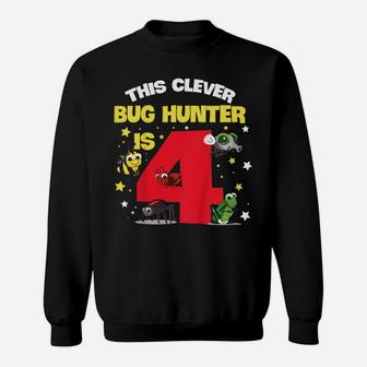 Kids Insect Expert Design For Your 4 Year Old Bug Hunter Daughter Sweatshirt | Crazezy