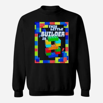 Kids Kids 8 Year Old Building Blocks Birthday Brick 8Th Gift Sweatshirt | Crazezy