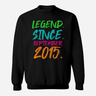 Kids Legend Since September 2015 Bday Gifts 5Th Birthday Sweatshirt | Crazezy