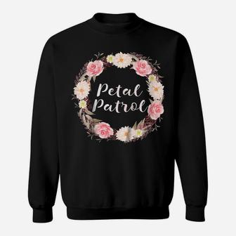 Kids Petal Patrol For Flower Girls - Boho Wedding Tee Sweatshirt | Crazezy