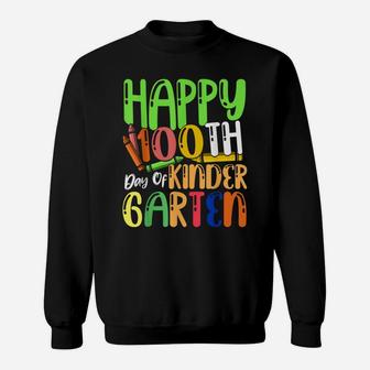 Kindergarten Student Boys Girls Kids Gift 100 Days Of School Sweatshirt | Crazezy
