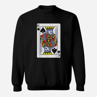 King Of Spades Playing Card Sweatshirt - Thegiftio UK
