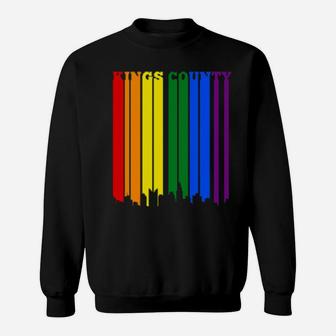 Kings County New York Lgbtq Gay Lesbian Pride Sweatshirt - Monsterry