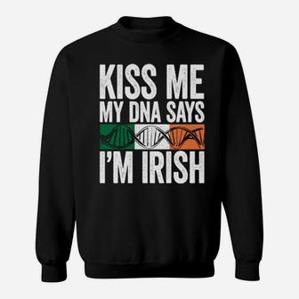 Kiss Me Green Saint Patricks Day St Pattys Irish Shamrock Sweatshirt - Monsterry