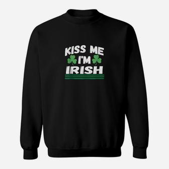 Kiss Me Im Irish Shirt Saint Patrick Day Cool Sweatshirt - Monsterry