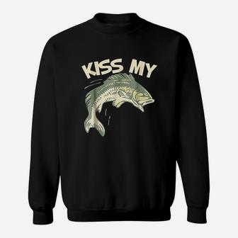 Kiss My Fishing Sweatshirt | Crazezy