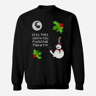 Kiss This Santa Sweatshirt - Monsterry