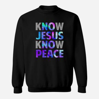 Know Jesus Know Peace Sweatshirt - Monsterry UK