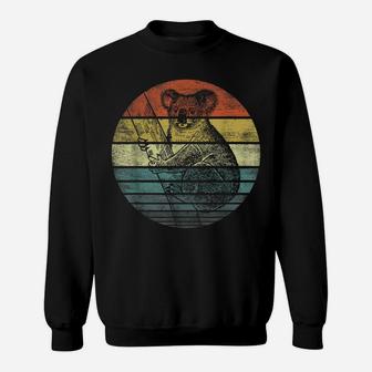Koala Bear Gifts Retro Sunset Animal Lover Koala Silhouette Sweatshirt | Crazezy CA
