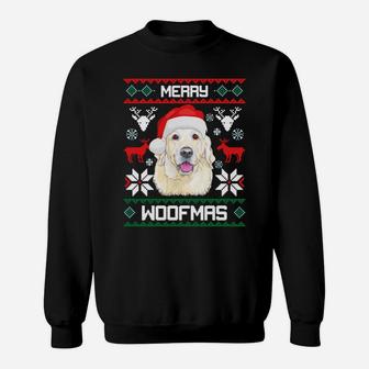 Labrador Retriever Merry Woofmas Gift For Christmas Xmas Sweatshirt Sweatshirt | Crazezy CA