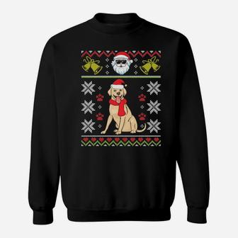 Labrador Retriever With Noel Costume Hat Merry Xmas Sweatshirt - Monsterry