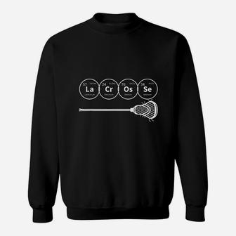 Lacrosse Periodic Table Of Elements Chemistry Gift Sweatshirt | Crazezy