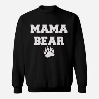 Ladies Mama Bear Cute Mom Game Sweatshirt | Crazezy AU