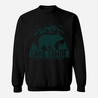 Lake Tahoe Vintage Mountains Bear California Nevada Sweatshirt Sweatshirt | Crazezy DE