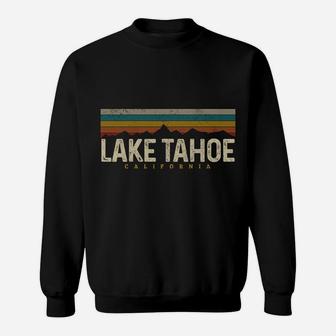 Lake Tahoe Vintage Mountains Hiking Camping Retro California Sweatshirt | Crazezy