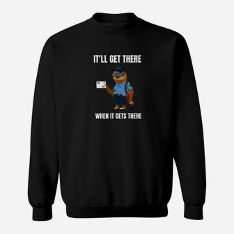 Lazy Sloth Rural City Carrier Mail Carrier Funny Sweatshirt - Thegiftio UK