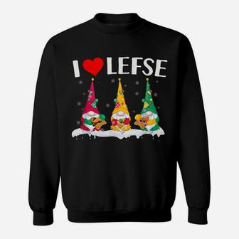 Lefse Making Rolling Love Gnome Christmas Gift Sweatshirt | Crazezy DE