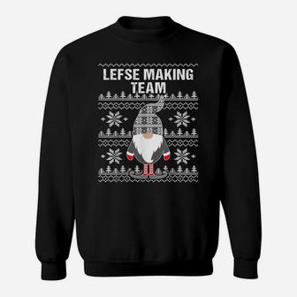 Lefse Making Team Christmas Tomte Gnome Ugly Christmas Sweatshirt | Crazezy DE