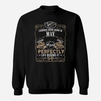 Legend Born May 1969 50Th Awesome Birthday Gifts Sweatshirt | Crazezy CA