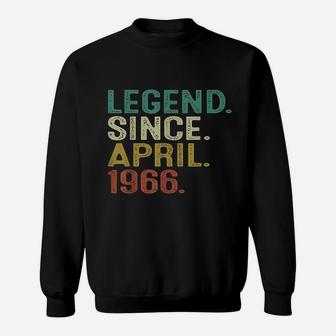 Legend Since April 1966 55Th Birthday Sweatshirt | Crazezy