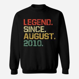 Legend Since August 2010 - 9 Years Old Gifts Shirt Sweatshirt | Crazezy