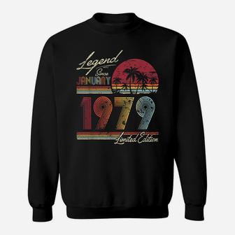 Legend Since January 1979 41St Birthday Gift 41 Years Old Sweatshirt | Crazezy AU