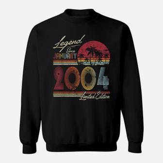 Legend Since January 2004 16Th Birthday Gift 16 Years Old Sweatshirt | Crazezy