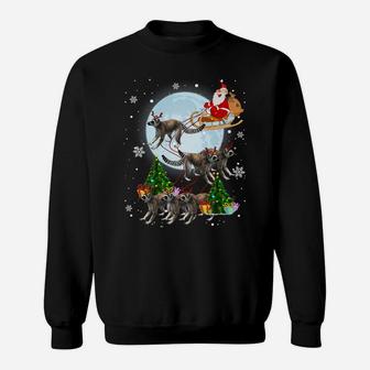 Lemurs Reindeer Christmas Funny Lemurs Lover Xmas Gifts Sweatshirt | Crazezy DE