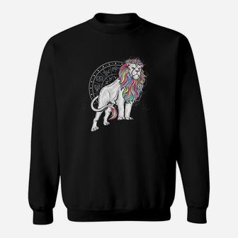 Leo Lion Element Zodiac Horoscope August Birthday Sweatshirt | Crazezy