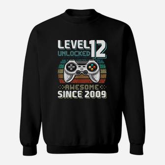 Level 12 Unlocked Awesome 2009 Sweatshirt | Crazezy DE