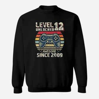 Level 12 Unlocked Awesome 2009 Video Game Sweatshirt | Crazezy