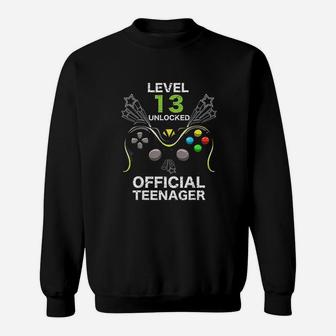 Level 13 Unlocked Official Teenager Sweatshirt | Crazezy UK