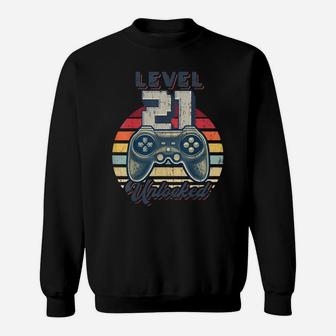 Level 21 Unlocked Video Game 21St Birthday Gamer Boys Sweatshirt | Crazezy AU