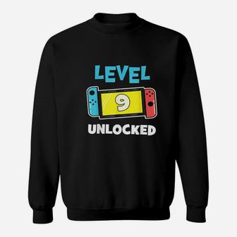Level 9 Unlocked Gamer Sweatshirt | Crazezy DE