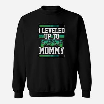 Leveled Up To Mommy Gamer Mom Sweatshirt | Crazezy DE