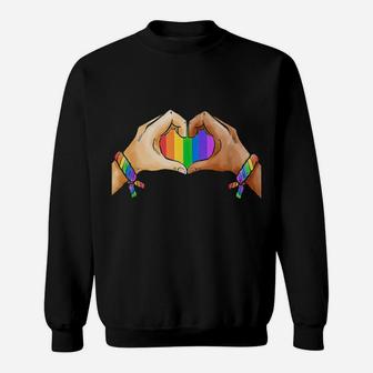 Lgbt Heart Unity Sweatshirt - Monsterry CA