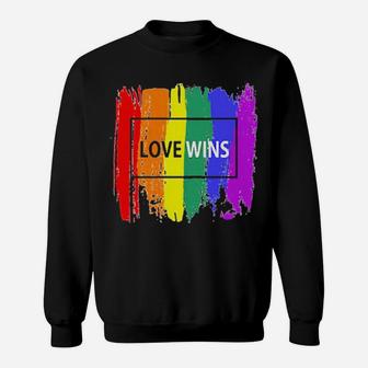 Lgbt Love Wins Sweatshirt - Monsterry AU
