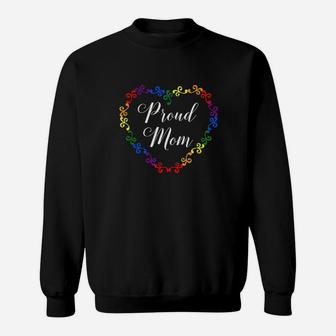 Lgbt Proud Mom Gay Pride Mom Sweatshirt | Crazezy DE