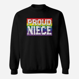 Lgbtq Proud Niece Gay Pride Rainbow Sweatshirt - Thegiftio UK