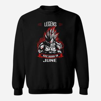 Lgends Are Born In June King Are Born In June Sweatshirt - Thegiftio UK