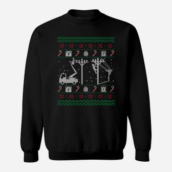 Lineman Sweatshirts For Women Men - Lineman Christmas Gifts Sweatshirt Sweatshirt | Crazezy AU
